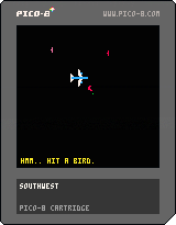 Flight Delay Pico-8 Game alt text